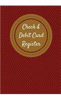 Check & Debit Card Register (BONUS Notes area/7 X 10 inches): Checkbook Register/Transaction Register(Debit Card & Check Registers)