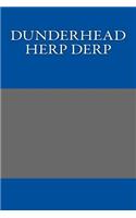 Dunderhead Herp Derp: A 6 x 9 Lined Journal