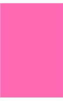 Hot Pink Color Journal Simple Plain All Pink