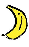 Banana Notebook: 4 x 4 Graph Grid Paper Pages Journal 6 x 9 Inches (15,2 x 22,9 cm) - Simplicity Gift Idea - Diary, Photo Album or Recipes Booklet