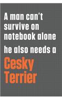 A man can't survive on notebook alone he also needs a Cesky Terrier