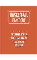 Basketball Playbook The Strength Of The Team Is Each Individual Member: Basketball Coach Playbook To Plan The Basketball Court Strategy - Basketball Playbook For Coaches And Players
