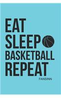 Cool Eat Sleep Basketball Repeat Notebook