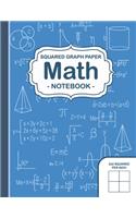 Graph Paper Math Squared Notebook