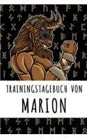 Trainingstagebuch von Marion: Personalisierter Tagesplaner für dein Fitness- und Krafttraining im Fitnessstudio oder Zuhause