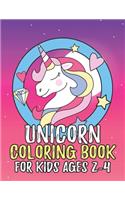 Unicorn Coloring Book for Kids Ages 2-4: Coloring Book Gifts for Girls Kids with Unicorns Collection