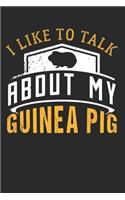 Meerschweinchen Notizbuch: Meerschweinchen Notizbuch die Perfekte Geschenkidee für Tierliebhaber und Meerschweinchen Freunde. Das Taschenbuch hat 120 weiße Seiten mit Punktras
