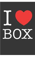 I Heart Box Notebook: Lined Journal, 120 Pages, 6 x 9, Affordable Gift Journal Matte Finish