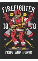 Firefighter: notebook a5 notebook a5 lined notebook a5 softcover notebook a5 lined notebook