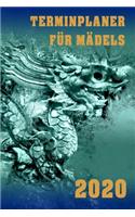 Terminplaner für Mädels 2020: Planer und Organizer für 2020. Terminkalender, Taschenkalender, Wochenplaner, Jahresplaner, Kalender 2019 - 2020 zum Planen und Organisieren.