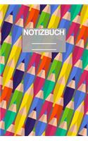 Notizbuch A5 Muster ABC Grundschule Schule School Stifte Stfit Bunt Malstift