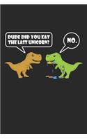 T-Rex Eating Unicorn: Sketchbook For Drawing Kids 6x9 Inches With 120 Blank Pages