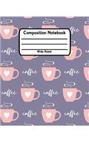 Composition Notebook Wide Ruled: Lined School Journal For Students V8