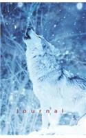 Journal: Howling Wolf - 5.06x7.81 (12.85x19.84cm) Journal/Diary/Lists.