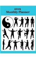 2019 Monthly Planner: Tai Chi Chuan Cover - Includes Major U.S. Holidays and Sporting Events