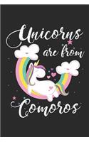 Unicorns Are from Comoros: A Blank Lined Unicorn Journal for Travelers or People from Comoros, Makes a Great Comoros Gift, Comoros Journal, or Comoros Souvenir