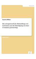 ertragsteuerliche Behandlung von Gewinnen aus der Beteiligung an einer US-limited partnership