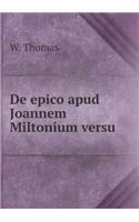 De epico apud Joannem Miltonium versu: (Latin)