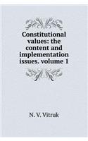 Constitutional Values