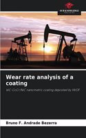 Wear rate analysis of a coating
