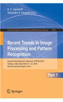 Recent Trends in Image Processing and Pattern Recognition