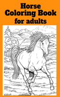 Horse Coloring Book for adults