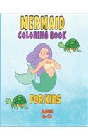 mermaid coloring book for kids ages 6-12
