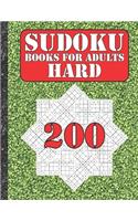 Sudoku books for adults hard: 200 Sudokus from hard with solutions for adults Gifts Sudoku hard book Watermelon Lover adults, kids