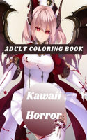 Kawaii Horror Adult Coloring Book