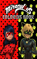 miraculous coloring book: coloring book Miraculous Tales of Ladybug and Cat Noir Lucky Charm (Miraculous: Tales of Lady Bug & Cat Noir) and ... for chilchen;+40 coloring (8.5