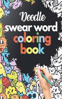 Doodle swear word coloring book