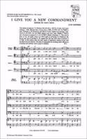 I give you a new commandment: (Church Music Society publications)