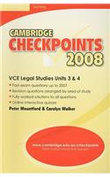 Cambridge Checkpoints VCE Legal Studies Units 3 and 4 2008