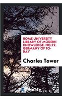 Home University Library of Modern Knowledge. No.72. Germany of To-Day