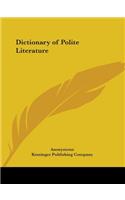 Dictionary of Polite Literature