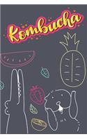 Animal Fruit Party: Kombucha Recipe Book Waiting To Be Filled With Your Kombucha, Kefir, Kimchi, Sauerkraut & Whole Food Fermented Recipes