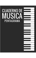 Cuaderno De Musica Pentagrama: Libreta Notación Musical, Tamaño A4, 110 páginas