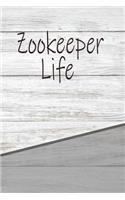 Zookeeper Life: Personalized Rustic Journal, Notebook Lined Pages 120 Pages 6x9