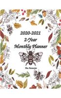 2020-2021 2-Year Monthly Planner Bee Awesome 8.5x11