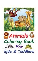 Animals Coloring Book for Kids & Toddlers