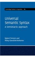 Universal Semantic Syntax