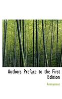 Authors Preface to the First Edition