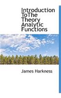 Introduction Tothe Theory Analytic Functions