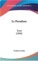 Le Paradoxe: Essai (1888)