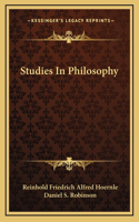 Studies In Philosophy