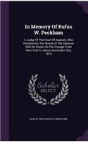 In Memory of Rufus W. Peckham