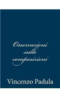 Osservazioni sulle composizioni