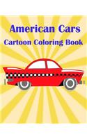 American Cars Cartoon Coloring Book