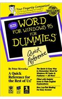 Word For Windows® 95 For Dummies®: Quick Reference