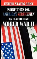 Instructions for American Servicemen in Iraq During World War II